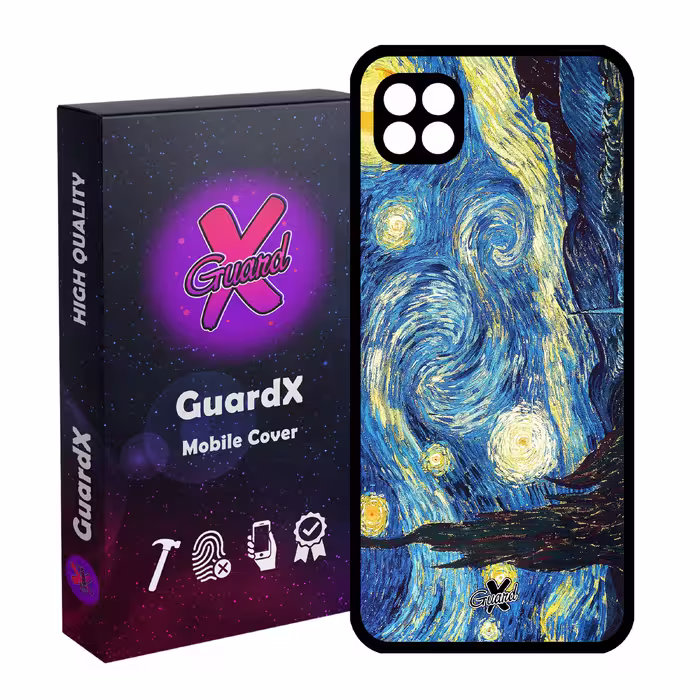 کاور گارد ایکس طرح Starry Night مدل Glass10110 مناسب برای گوشی موبایل سامسونگ Galaxy A22 5G
