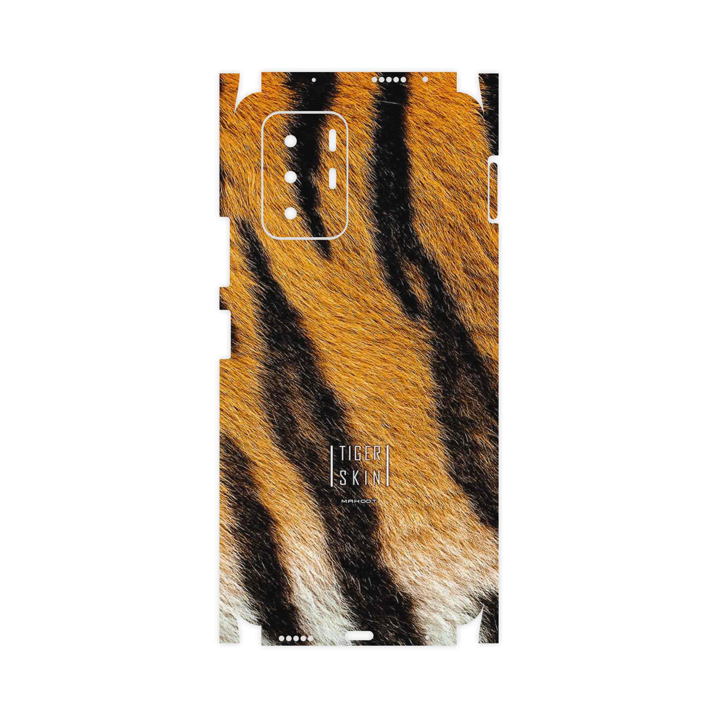 برچسب پوششی ماهوت مدل Tiger Skin-FullSkin مناسب برای گوشی موبایل شیائومی Redmi Note 10 Pro (China)