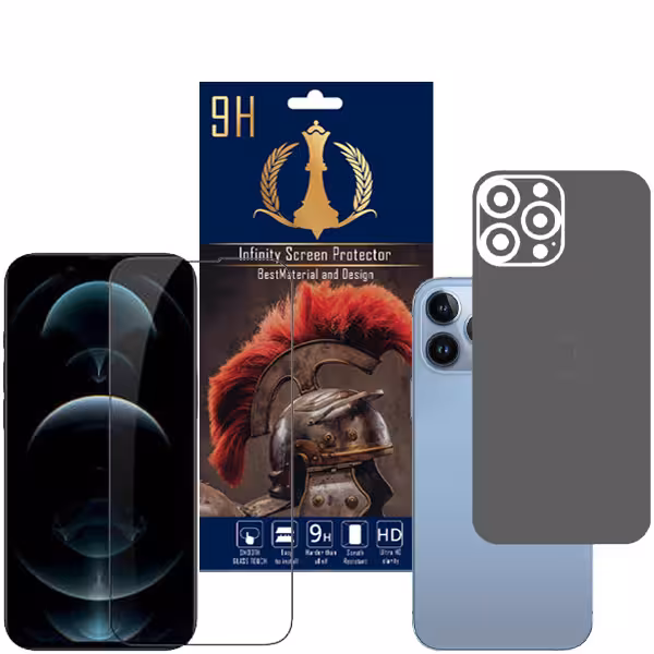 برچسب پوششی اینفینیتی مدل PR MAX مناسب برای گوشی موبایل اپل iPhone 13 PRO MAX به همراه محافظ صفحه نمایش