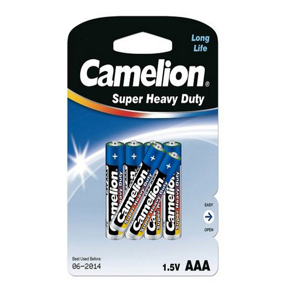 باتری نیم قلمی Super Heavy Duty بسته 6 عددی کارتی