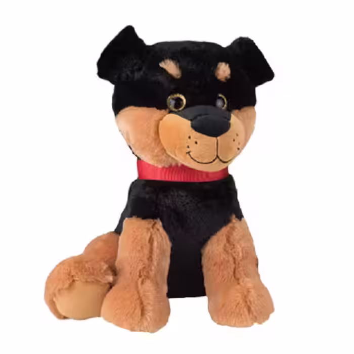 عروسک طرح سگ روتوایلر مدل Toy Factory کد SZ5/404 ارتفاع 35 سانتی‌متر