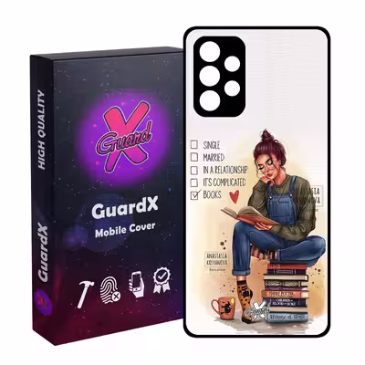 کاور گارد ایکس طرح دختر مدل Glass10286 مناسب برای گوشی موبایل سامسونگ Galaxy A72