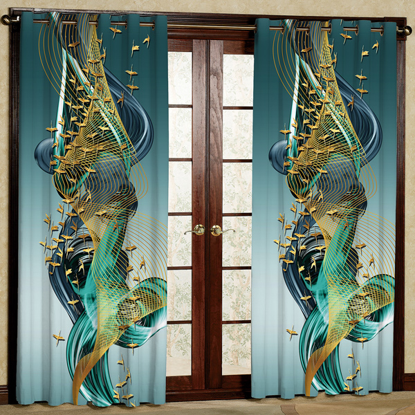 پرده مدل مخمل پانچی کد 6987 سایز 280x140 سانتی متر