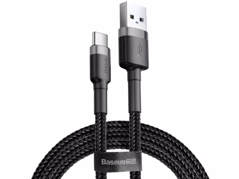 کابل شارژ و انتقال داده سریع تایپ سی بیسوس Baseus Cafule Type-C Cable 0.5M