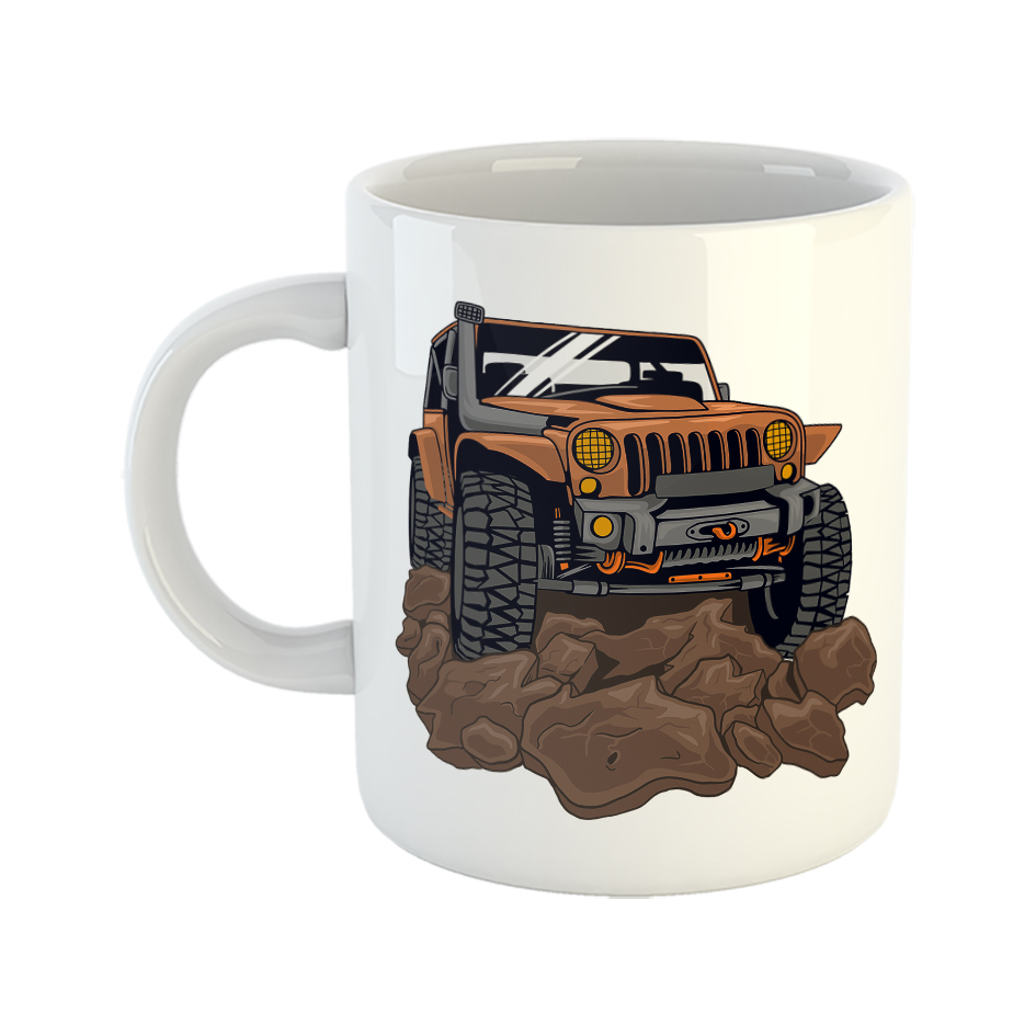 ماگ طرح ماشین جیپ آفرود کد 0020