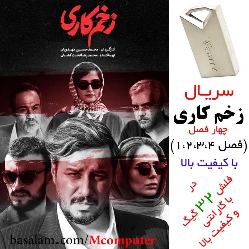فلش مموری 32 گیگ وریتی با سریال زخم کاری فصل 1 تا 4