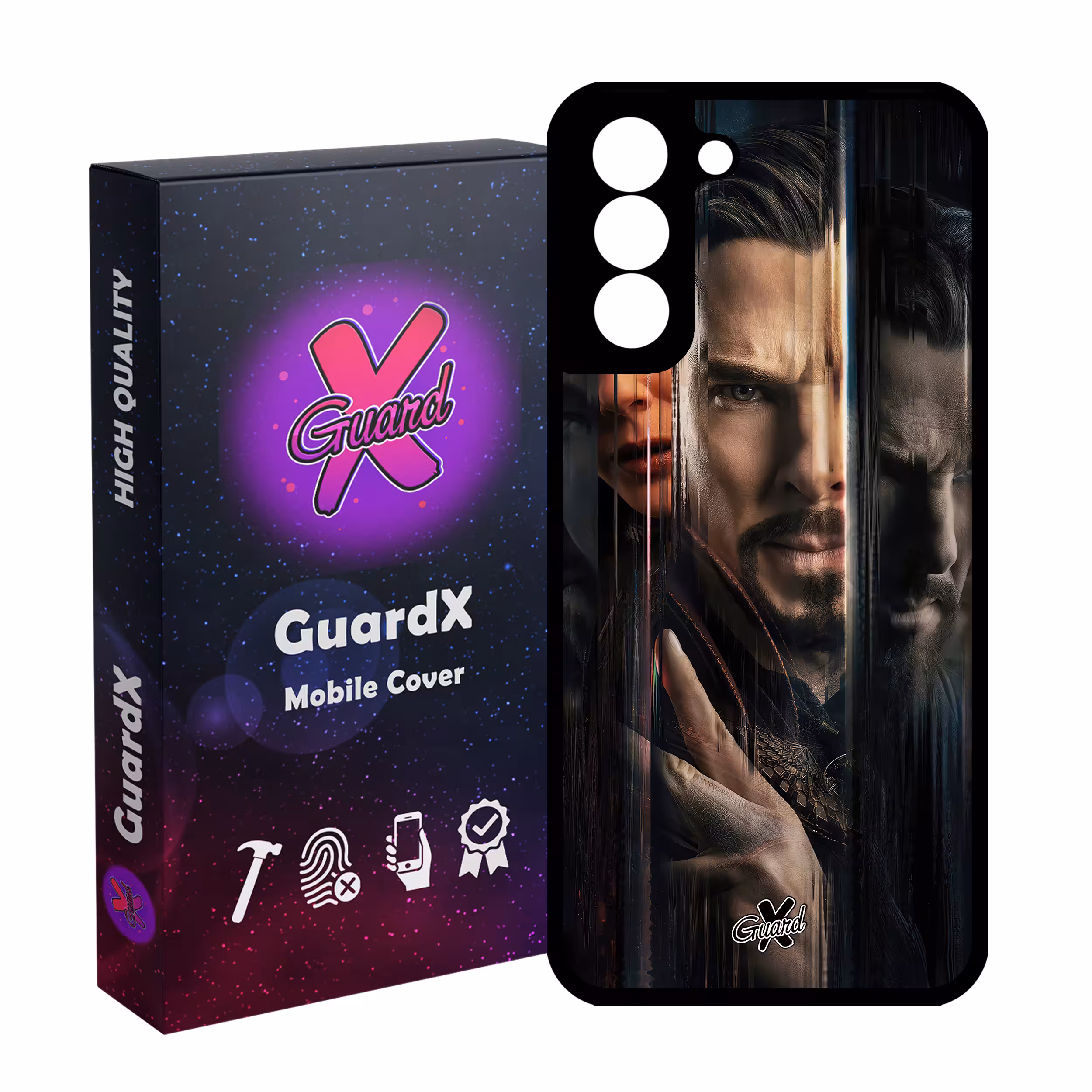 کاور گارد ایکس طرح دکتر استرنج مدل Glass10485 مناسب برای گوشی موبایل سامسونگ Galaxy S21 FE