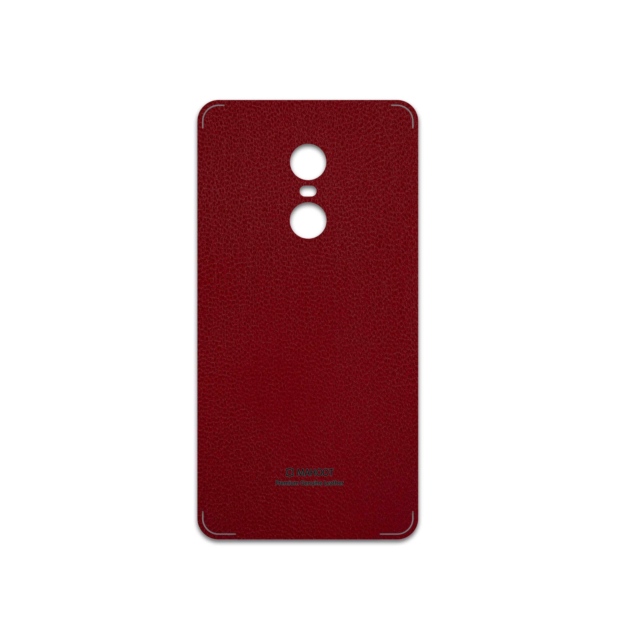 برچسب پوششی ماهوت مدل Red-Leather مناسب برای گوشی موبایل شیائومی Redmi Note 4