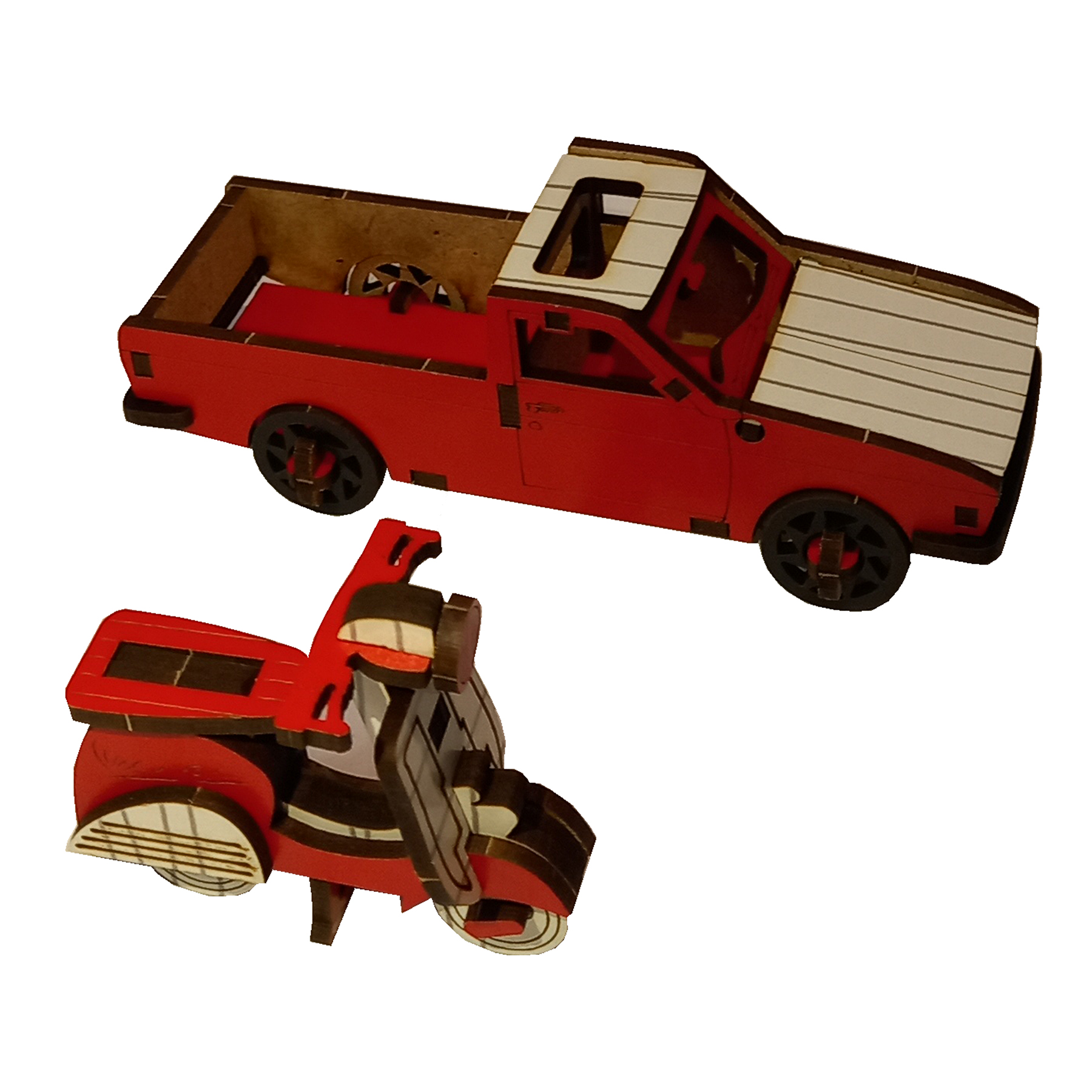 ماکت دکوری مدل پیکان و موتور کد 002 مجموعه 2 عددی