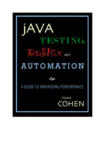 خرید و دانلود نسخه کامل کتاب Java Testing, Design, and Automation
