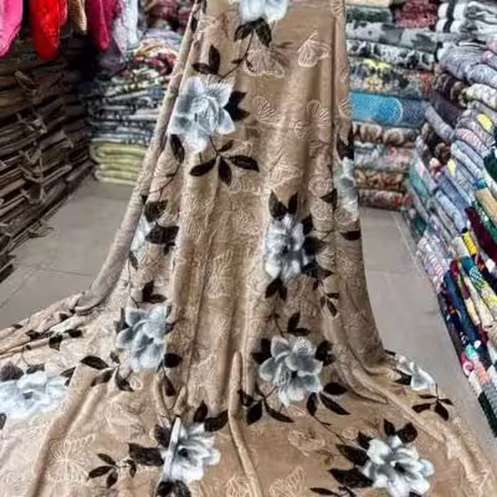 پتو یک نفره ابریشمی گل برجسته