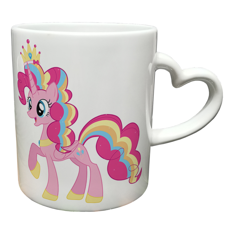 ماگ مدل دسته قلبی طرح یونیکورن کد 70