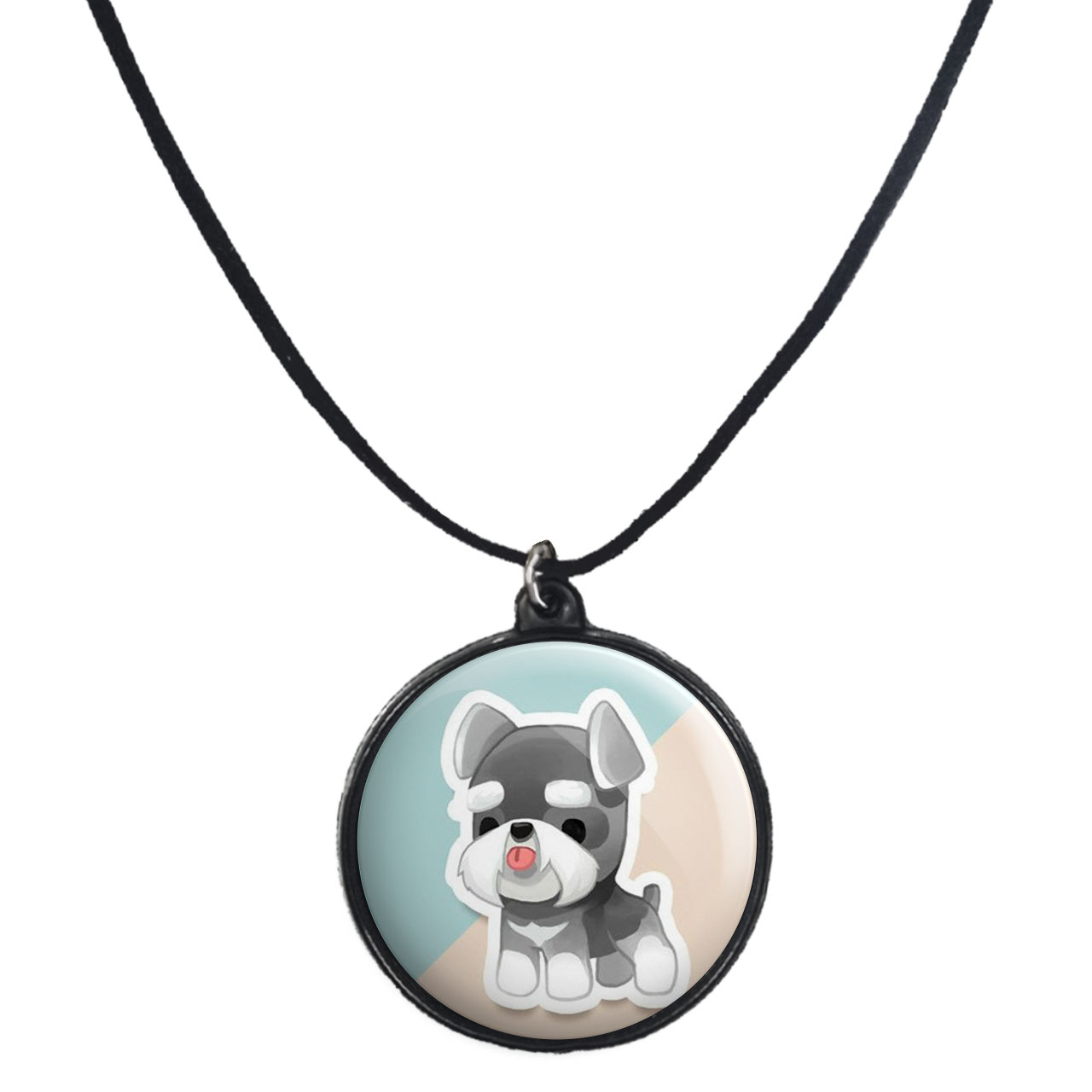 گردنبند پرمانه طرح حیوانات کیوت کد pmb.21424 مدل دو طرفه 