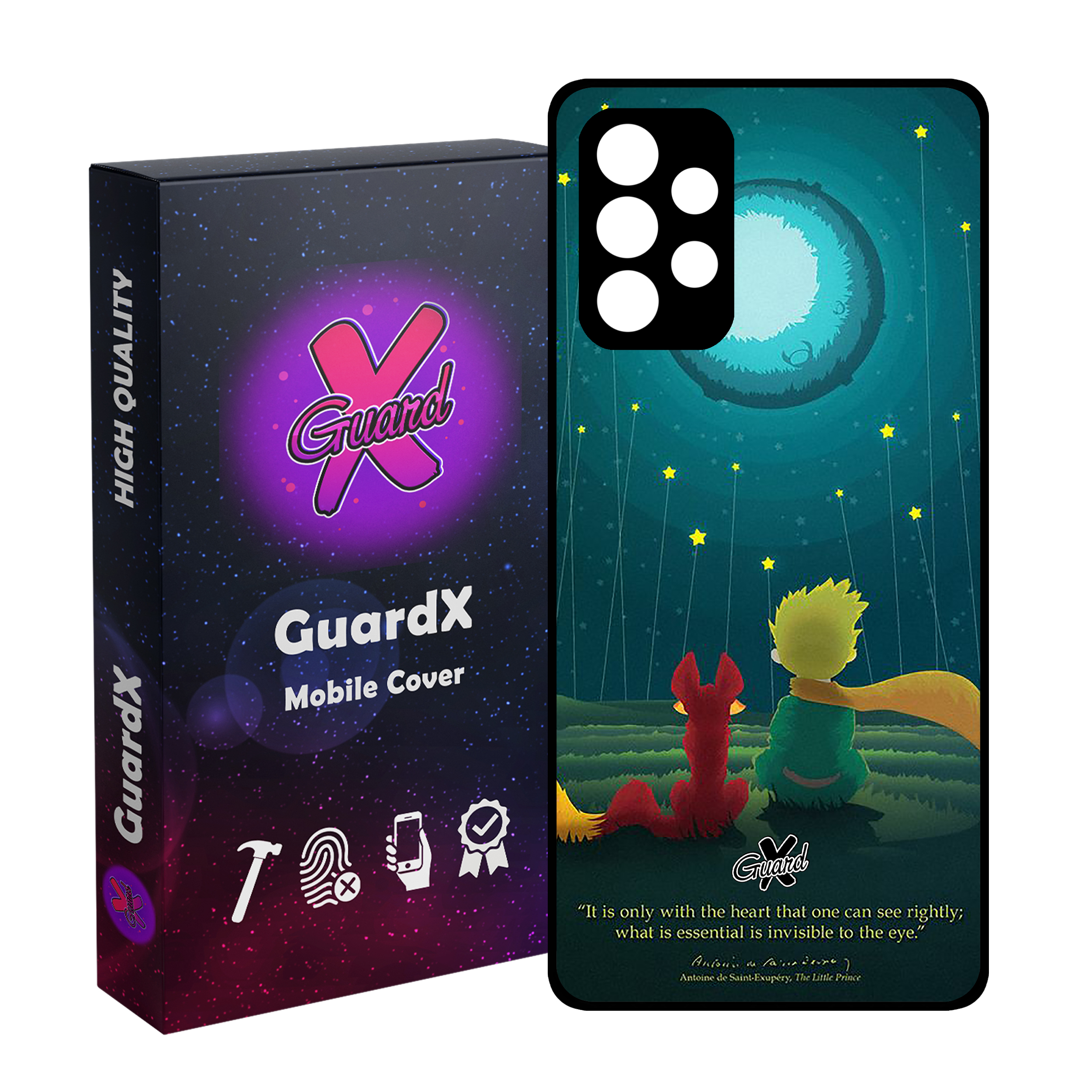 کاور گارد ایکس طرح Little Prince مدل Glass10053 مناسب برای گوشی موبایل سامسونگ Galaxy A13 4G