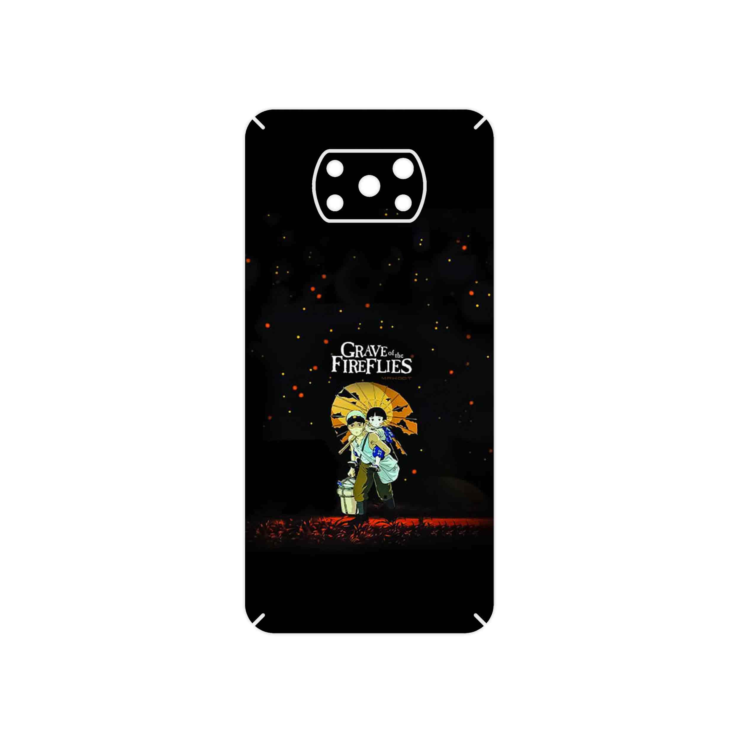 برچسب پوششی ماهوت مدل Grave of the Fireflies مناسب برای گوشی موبایل شیائومی Poco X3 Pro