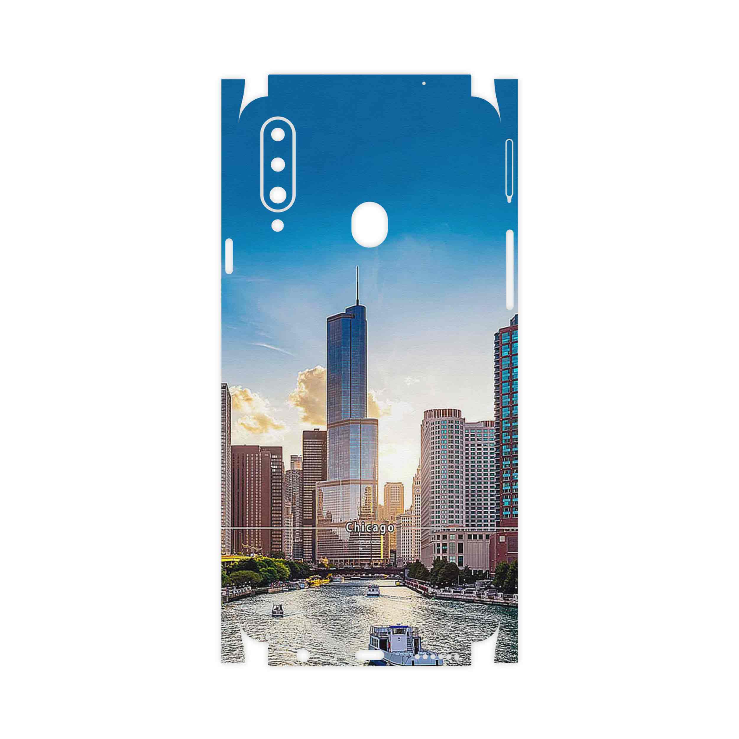برچسب پوششی ماهوت مدل City of Chicago-FullSkin مناسب برای گوشی موبایل سامسونگ Galaxy A20s