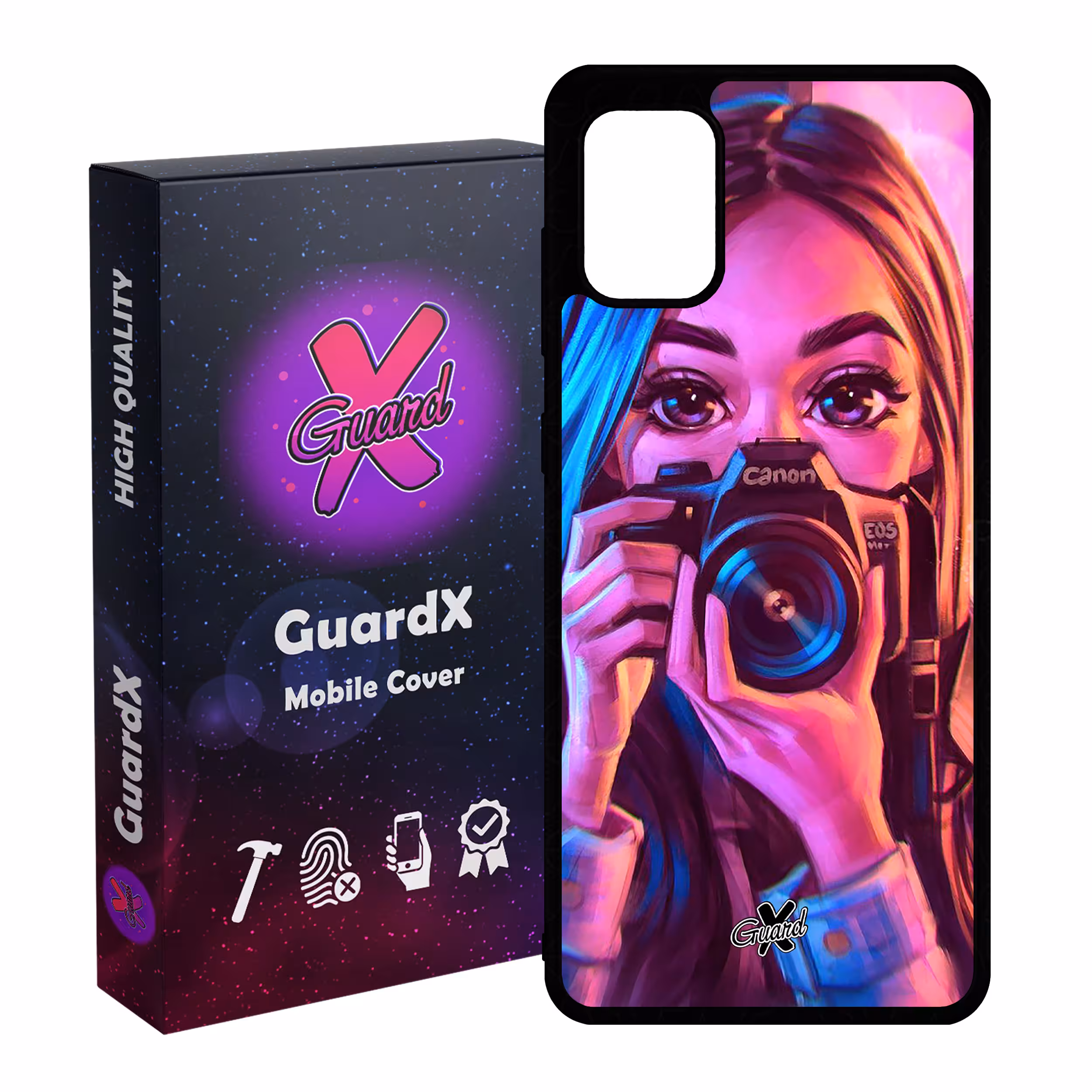 کاور گارد ایکس طرح دختر مدل Glass10288 مناسب برای گوشی موبایل سامسونگ Galaxy A31