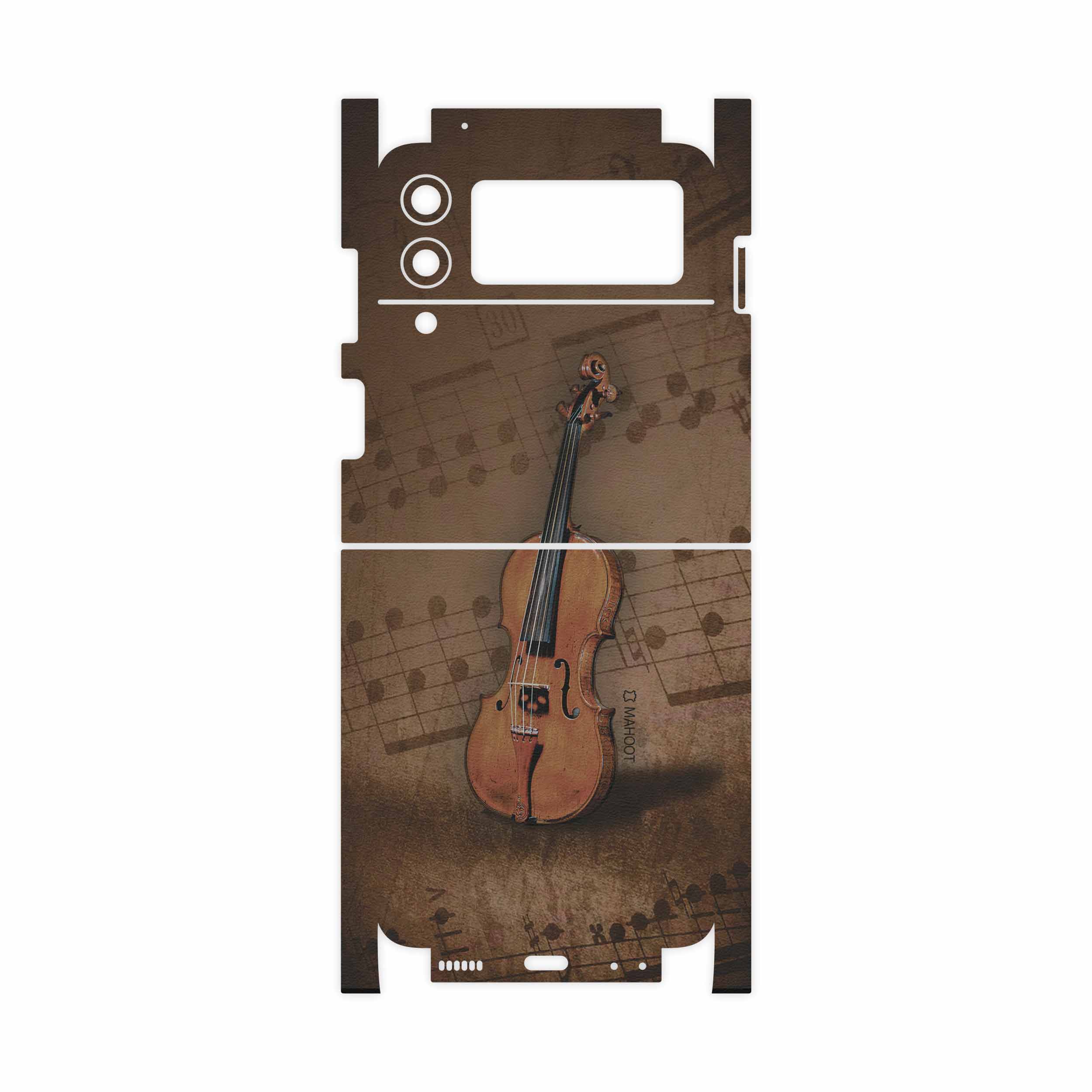 برچسب پوششی ماهوت مدل Violin-Instrument-FullSkin مناسب برای گوشی موبایل سامسونگ Galaxy Z Flip3 5G