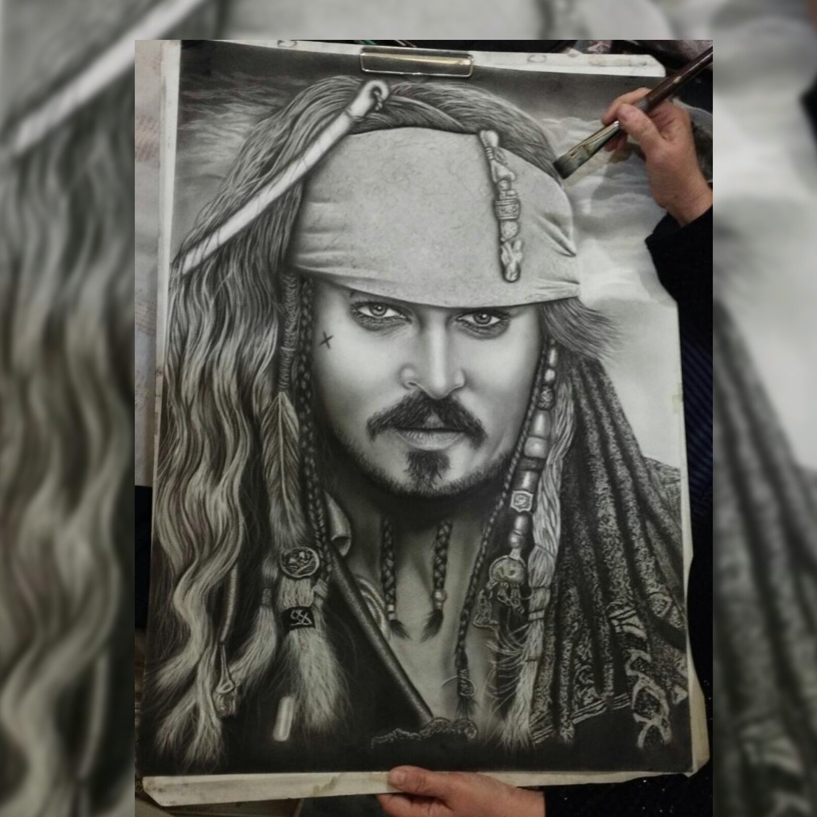 تابلوی دزد دریایی جانی دپ