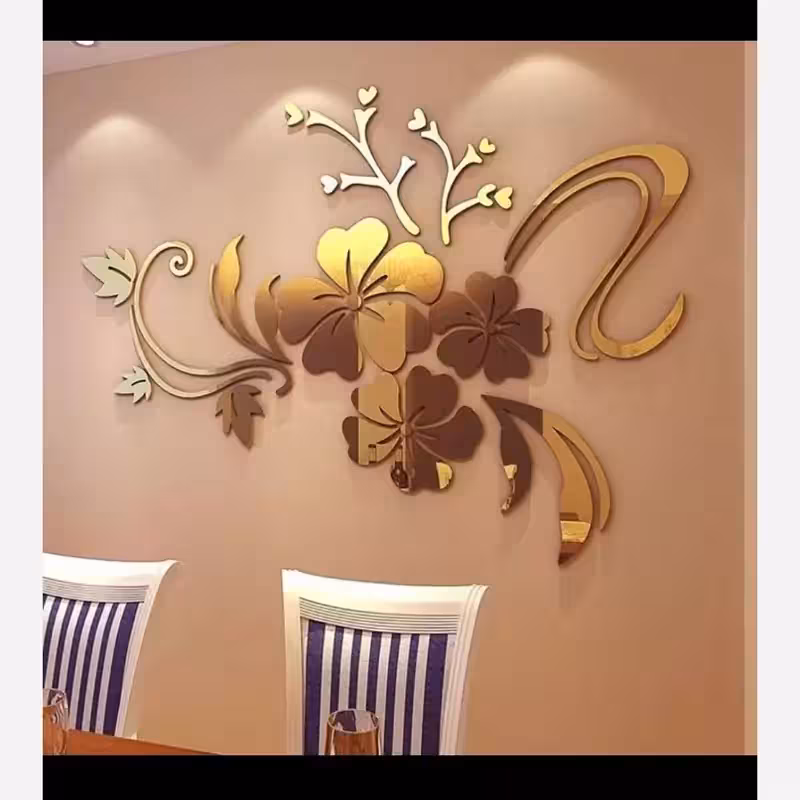 آینه مدل گل برجسته( ارسال رایگان) اینه دکوری و تزئینی