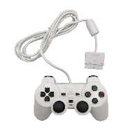 دسته سونی پلی استیشن 2 (PS2) سفید سیم ابریشمی