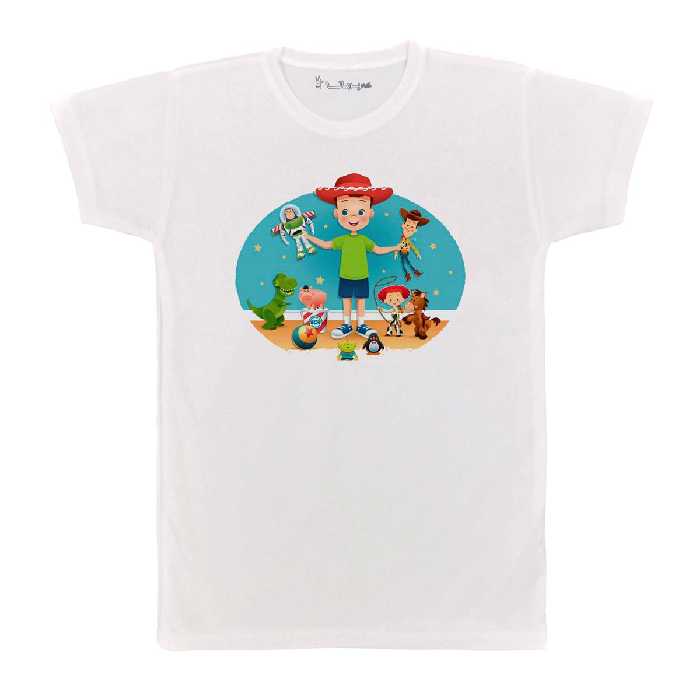 تی شرت بچگانه پرمانه طرح toy story کد pmt.3056