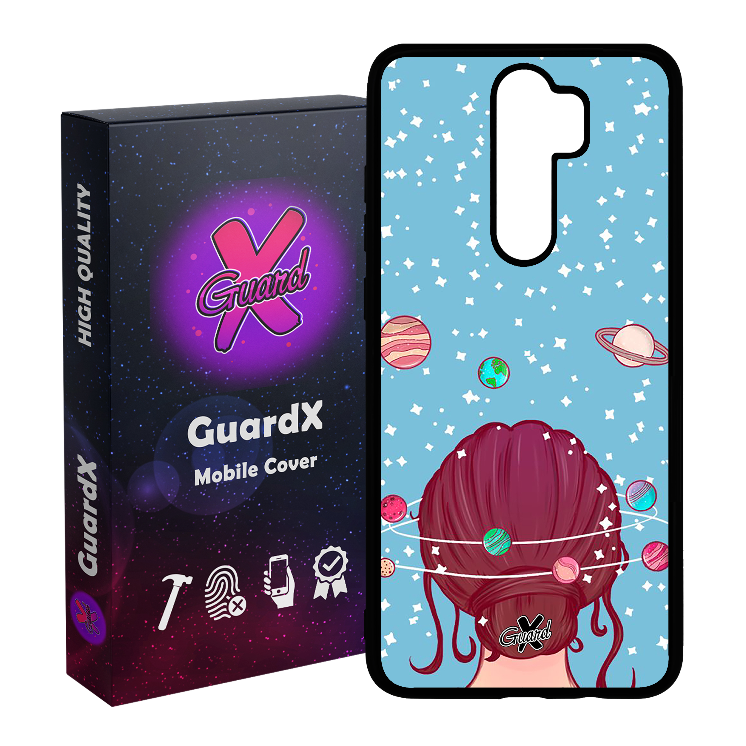 کاور گارد ایکس طرح Girl مدل Glass10211 مناسب برای گوشی موبایل شیائومی Redmi Note 8 Pro