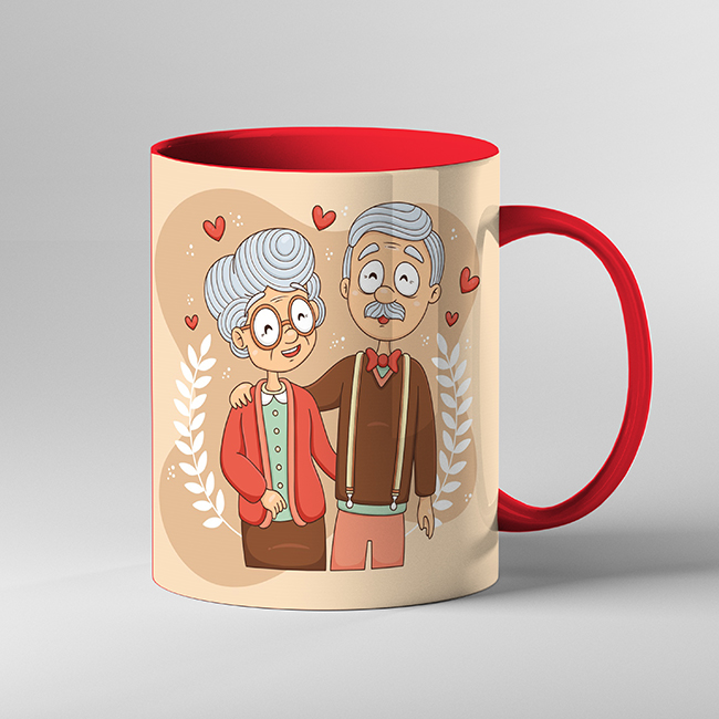 ماگ طرح باهم پیر شدن کد 14152