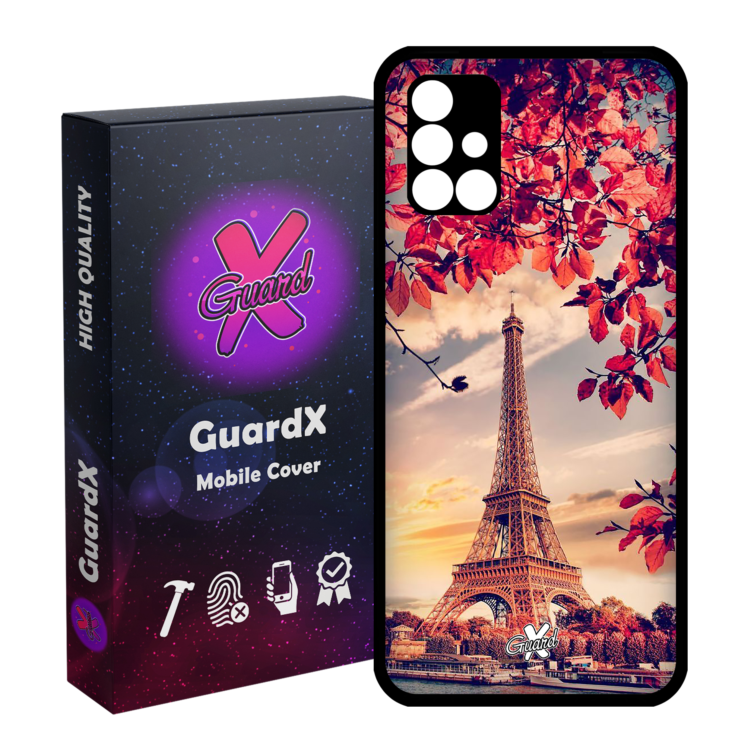 کاور گارد ایکس طرح Eiffel Tower مدل Glass10125 مناسب برای گوشی موبایل سامسونگ Galaxy A51 5G
