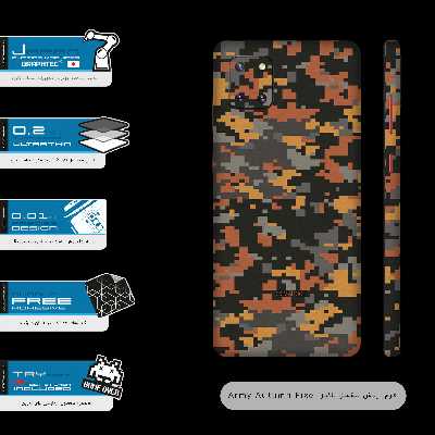 برچسب پوششی ماهوت مدل Army-Autumn-pixel-FullSkin مناسب برای گوشی موبایل سامسونگ Galaxy Note10 Lite