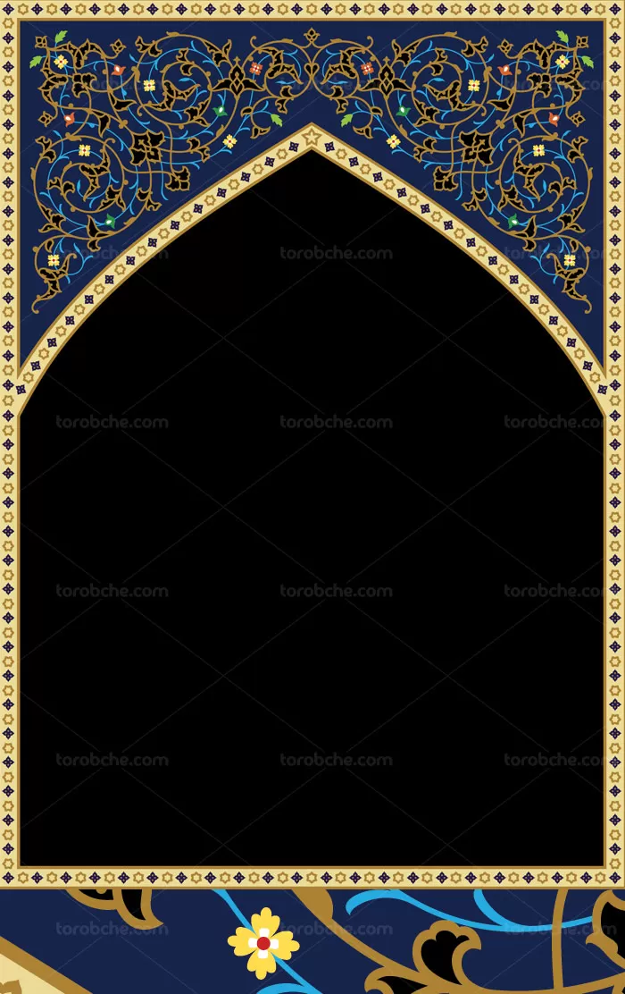 وکتور کاشی اسلیمی محراب - گرافیک با طعم تربچه