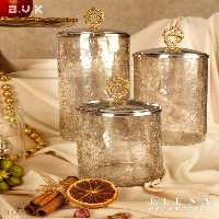 بانکه 3 سایز شیشه ترکدار بی وی کی مدل النا