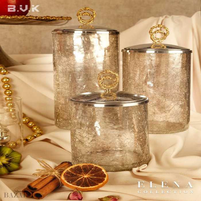 بانکه 3 سایز شیشه ترکدار بی وی کی مدل النا