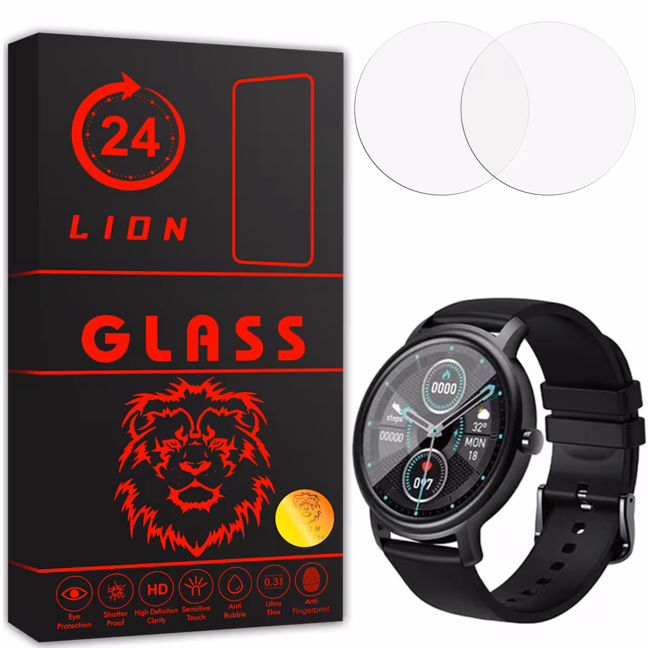 محافظ صفحه نمایش لاین مدل RB007 مناسب برای ساعت هوشمند شیایومی Mibro Watch Air بسته دو عددی
