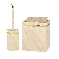 سطل و فرچه رویا طرح ماربل کرم-طلایی هارمونی