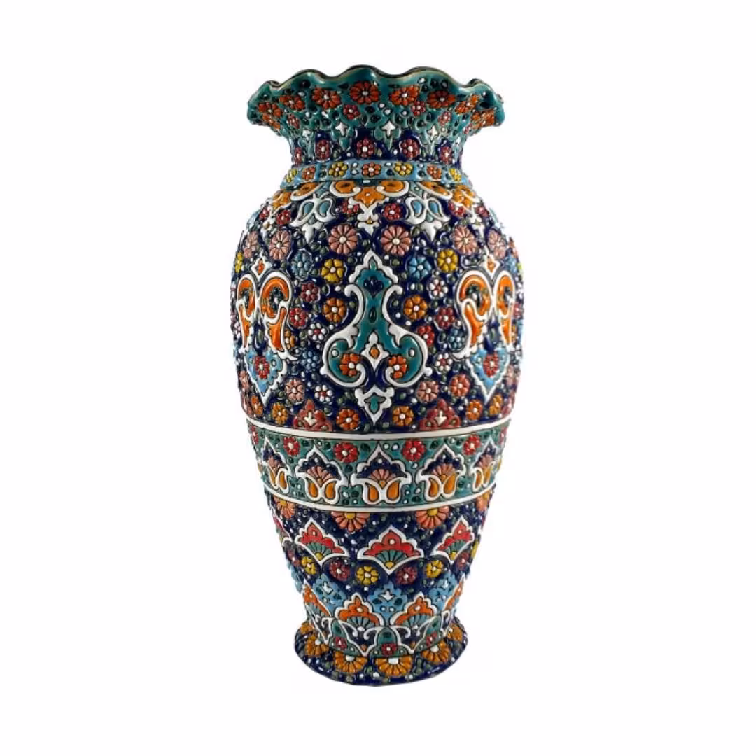 گلدان میناکاری کد 25