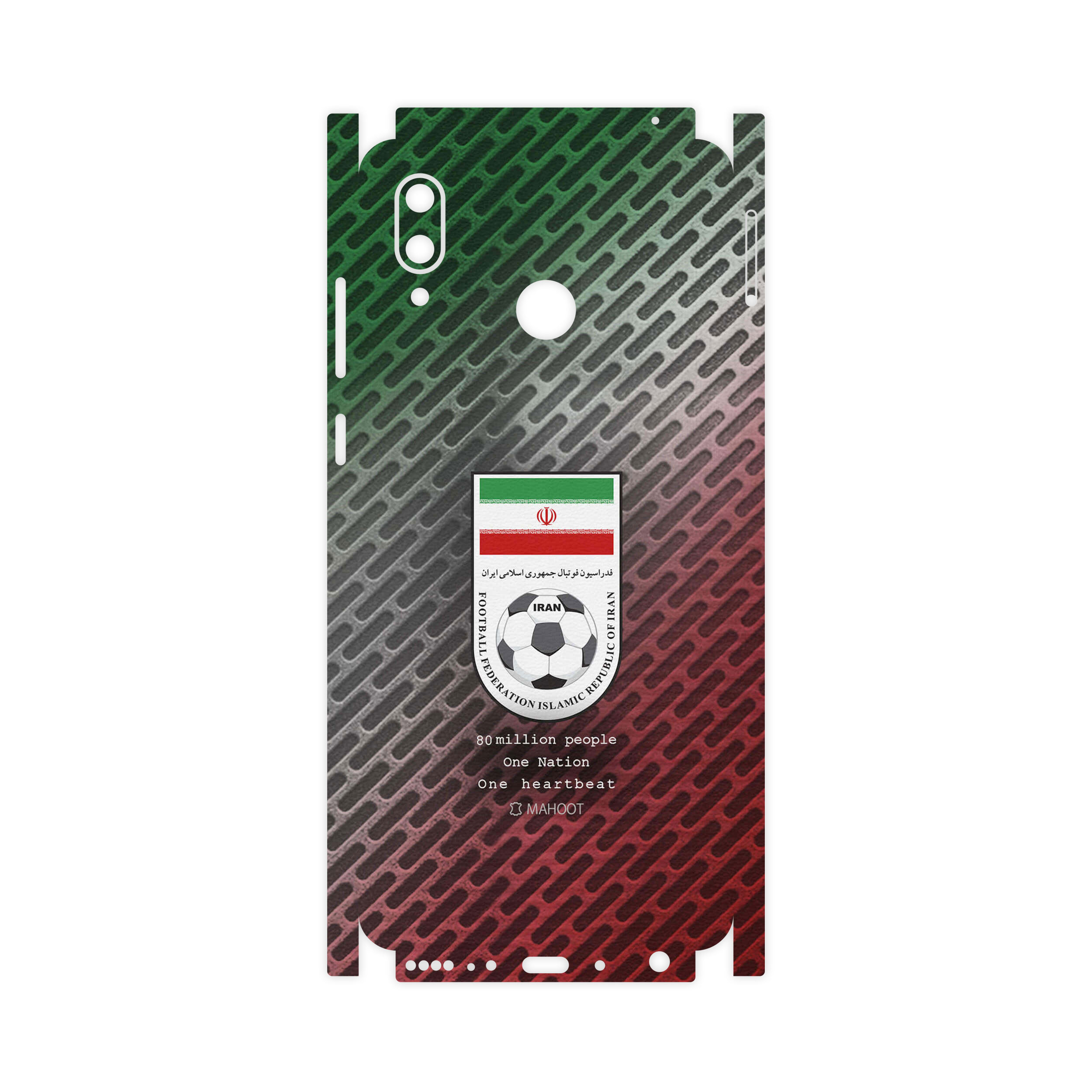 برچسب پوششی ماهوت مدل Iran-National-Football-Team-FullSkin مناسب برای گوشی موبایل آنر Play