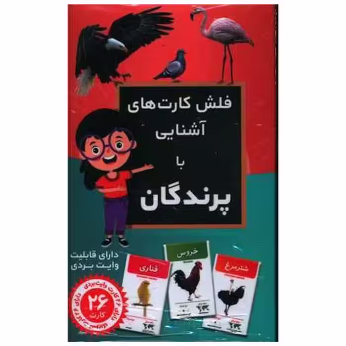 کتاب فلش کارت های آشنایی با پرندگان