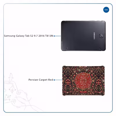 برچسب پوششی ماهوت مدل Iran-Carpet6 مناسب برای تبلت سامسونگ Galaxy Tab S2 9.7 2016 T813N