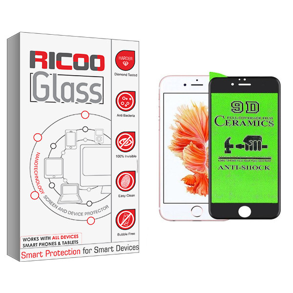 محافظ صفحه نمایش 9D ریکوو مدل  HD مناسب برای گوشی موبایل اپل iphone 6 / 6s | کالا برتری