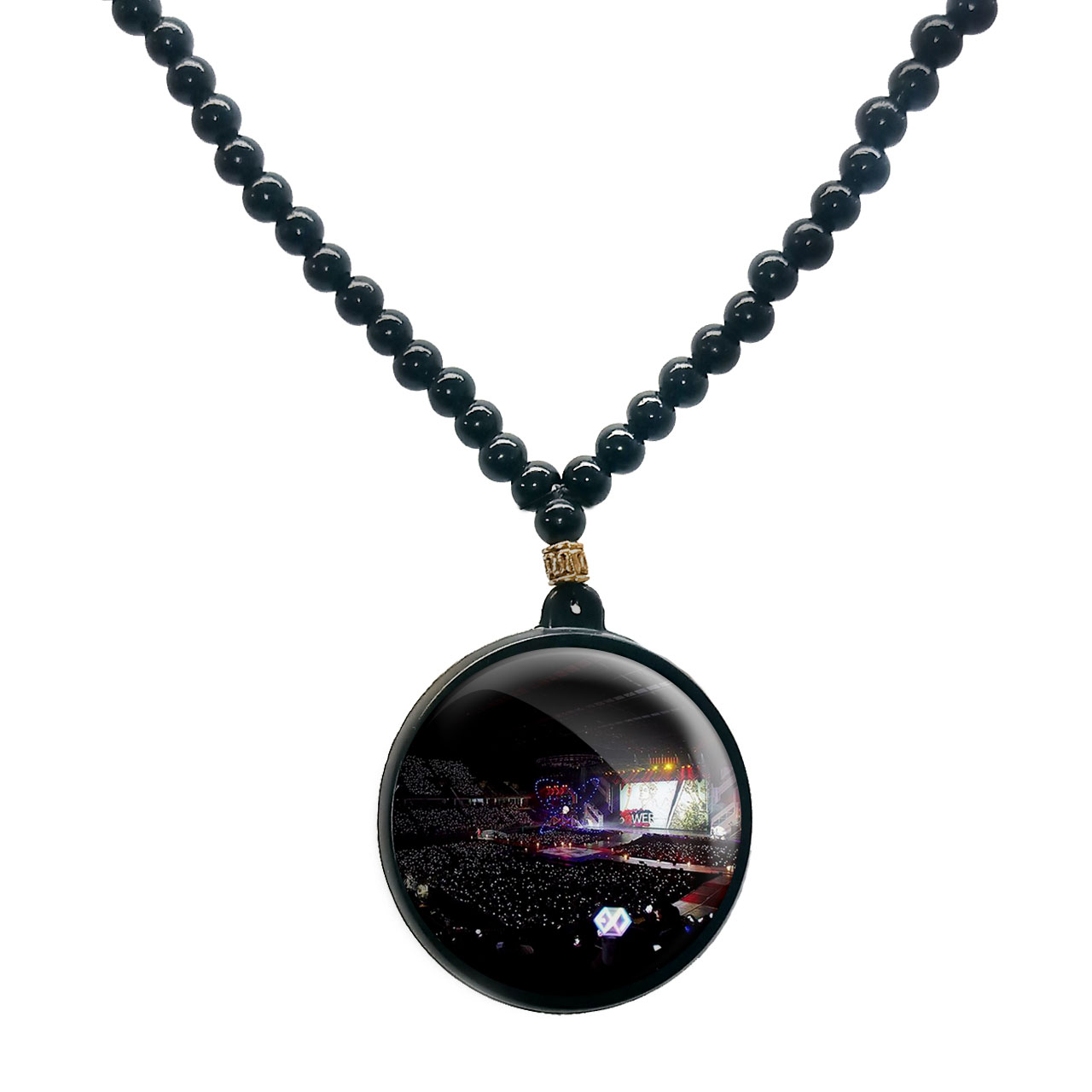 گردنبند پرمانه طرح exo کد pmd.14026 مدل دو طرفه