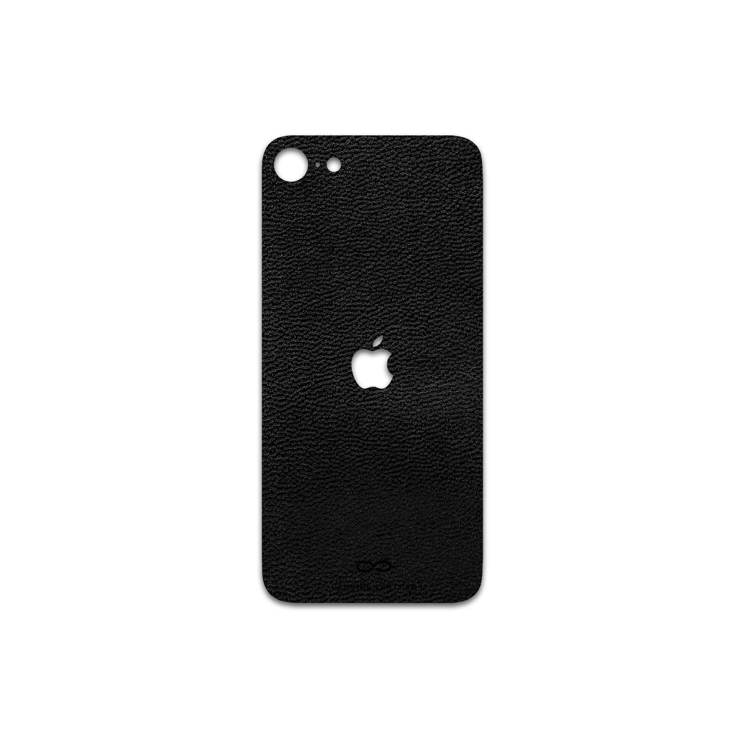 برچسب پوششی ماهوت مدل Black-Leather مناسب برای گوشی موبایل اپل iPhone SE 2022