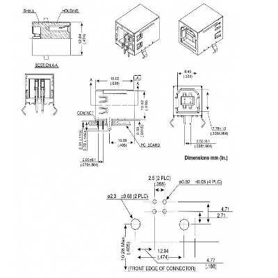 كانكتور مادگی USB-B مدل رایت