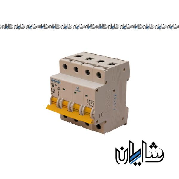 کلید مینیاتوری 2 آمپر چهار پل پارس فانال مدل PFN-4P