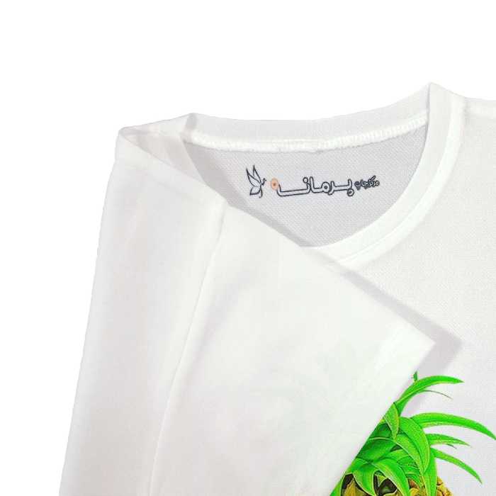 تی شرت آستین کوتاه بچگانه پرمانه طرح میوه های بامزه کد pmt.7153