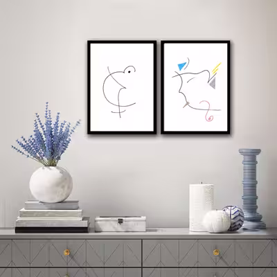 تابلو طرح صورتک کد 05 مجموعه دو عددی