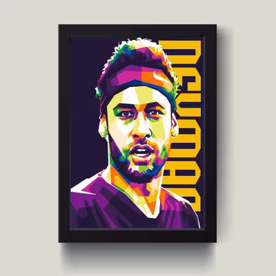 تابلو مدل نیمار Neymar کد m2427-b