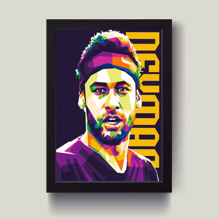 تابلو مدل نیمار Neymar کد m2427-b