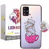 کاور لاین کینگ مدل livan cat مناسب برای گوشی موبایل سامسونگ Galaxy A71 به همراه پایه نگهدارنده