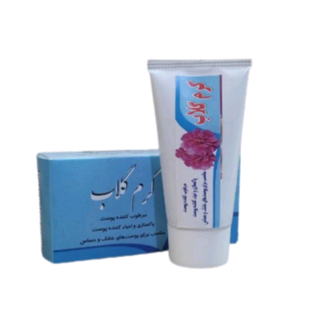 کرم گلاب طبیعی و ارگانیک (بدون مواد شیمیایی) 30 گرم نیکوحال